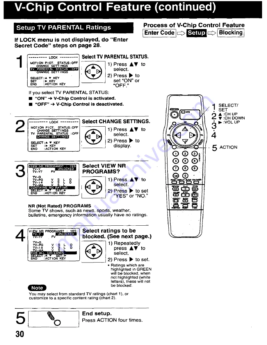 Panasonic AG513D - COMBINATION - VCR Скачать руководство пользователя страница 30