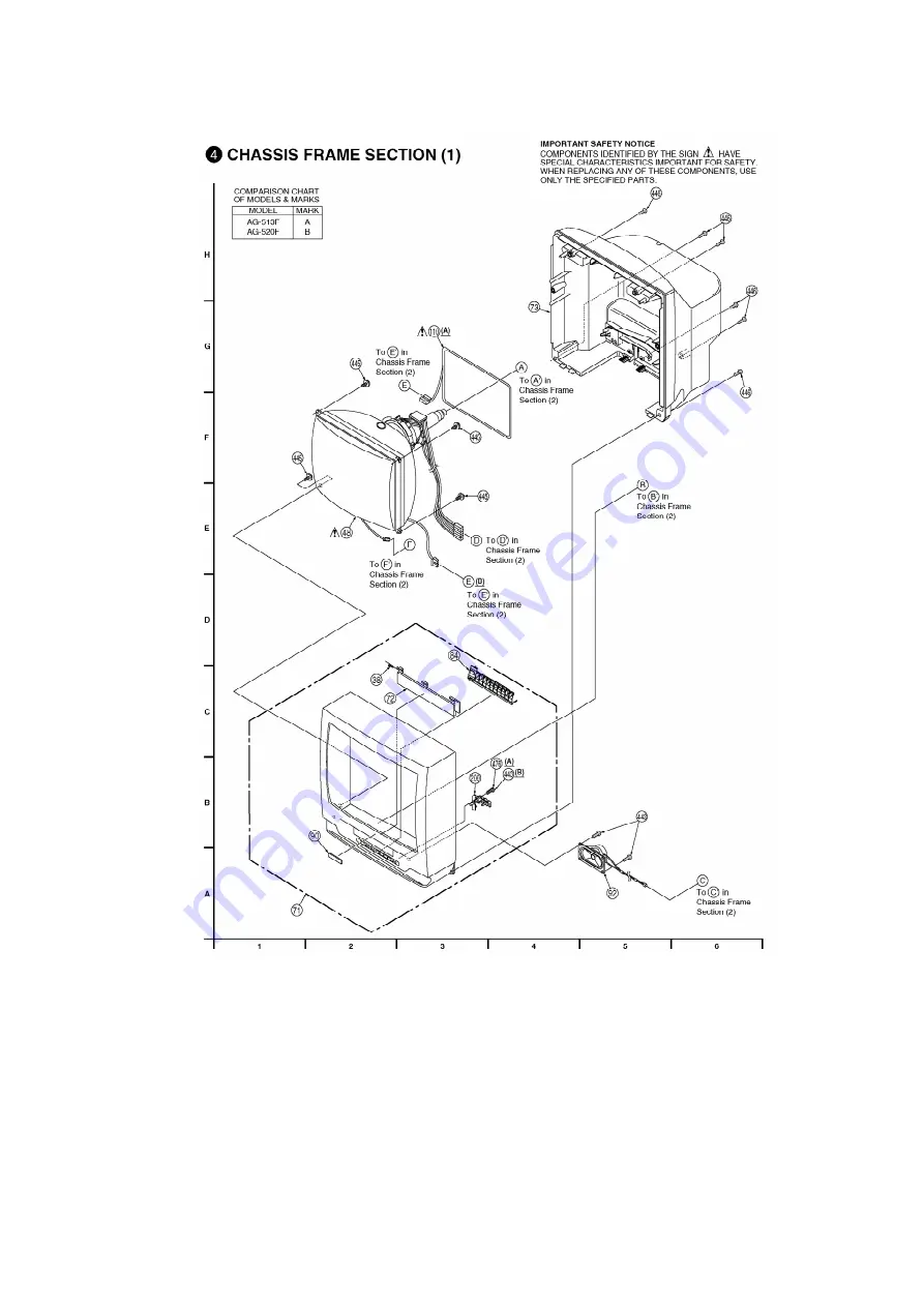 Panasonic AG513F - COMBINATION VCR/TV Service Manual Download Page 76