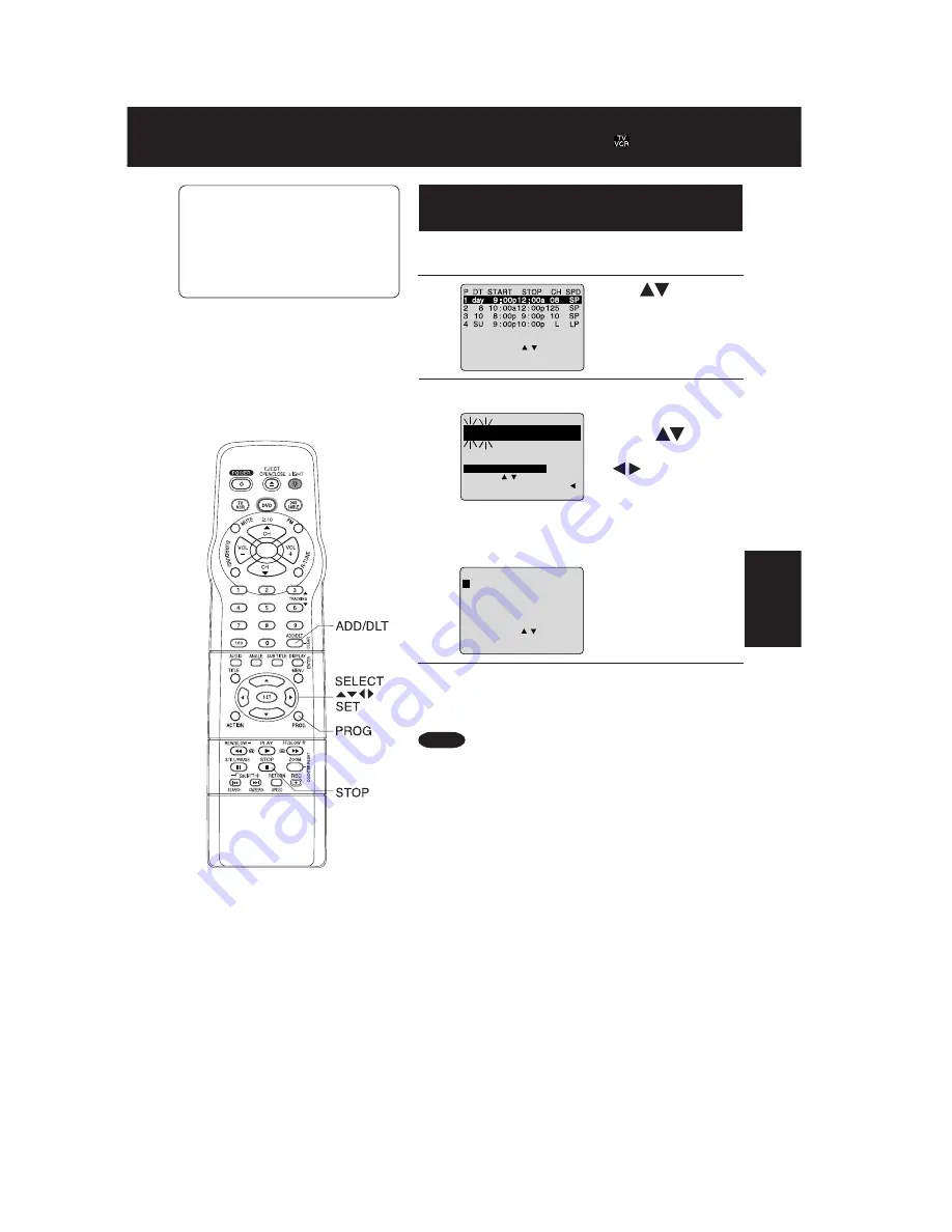 Panasonic AG527DVDE - DVD/VCR/MONITOR Скачать руководство пользователя страница 252