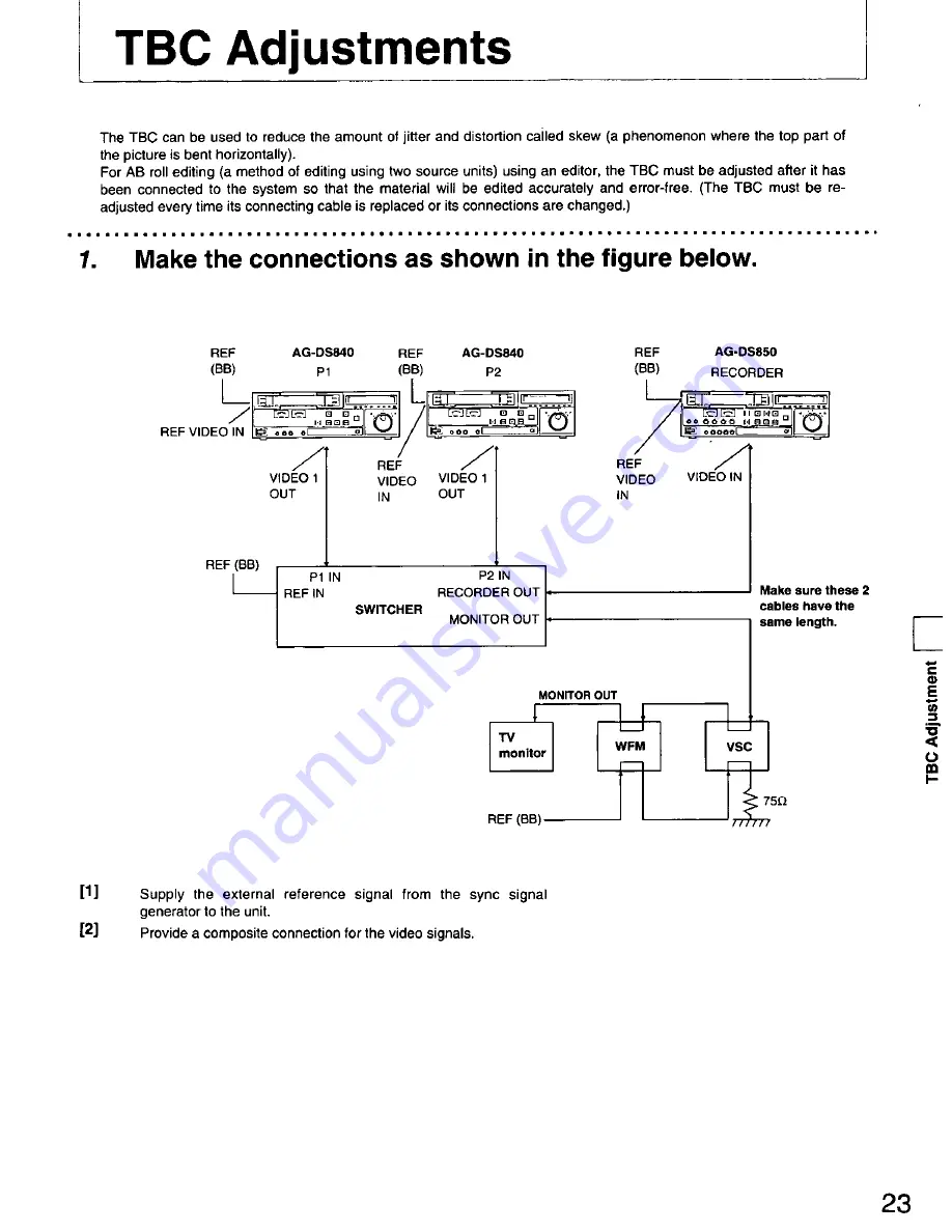 Panasonic AGDS840 - SVHS VIDEO PLAYER Operating Instructions Manual Download Page 23