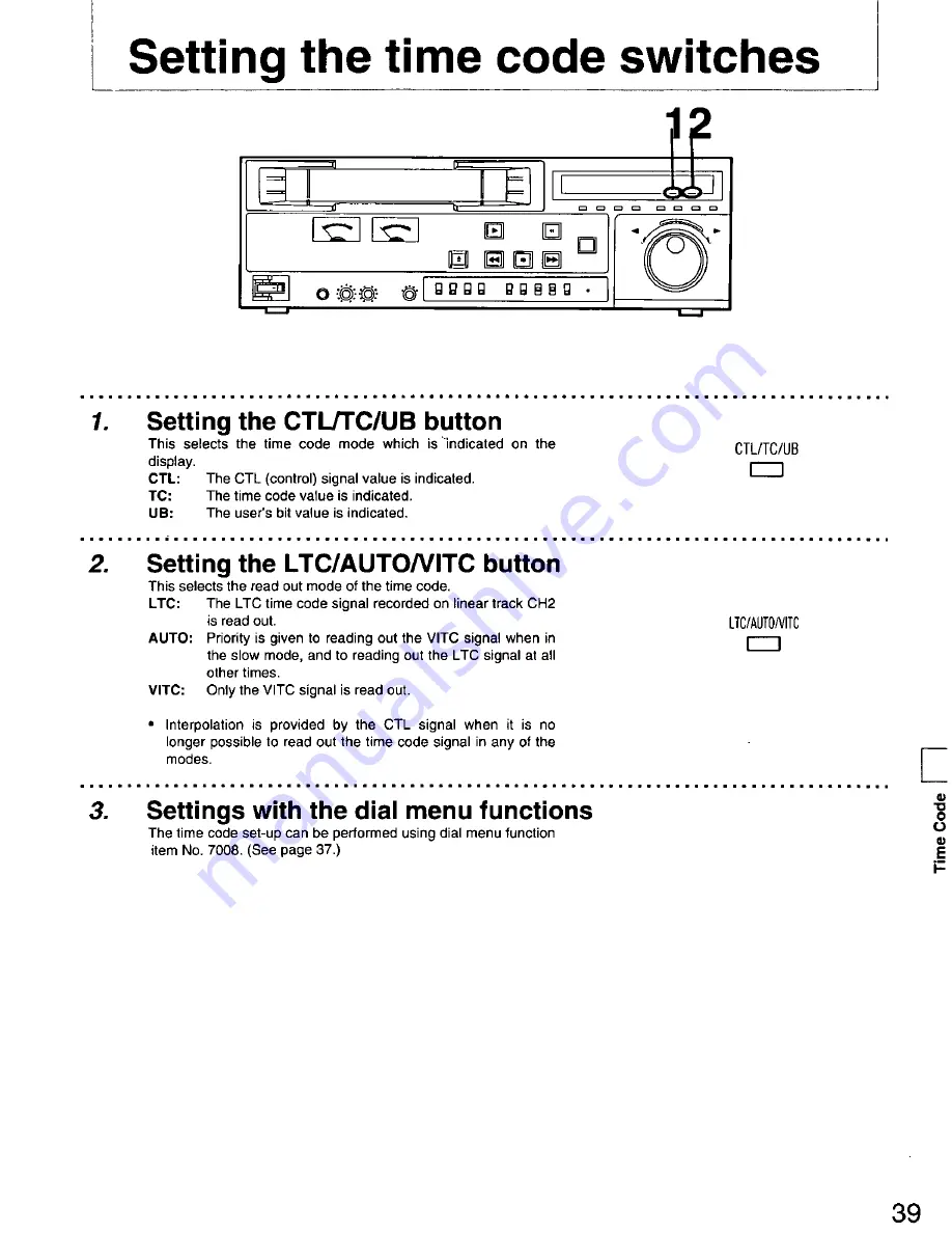 Panasonic AGDS840 - SVHS VIDEO PLAYER Operating Instructions Manual Download Page 39