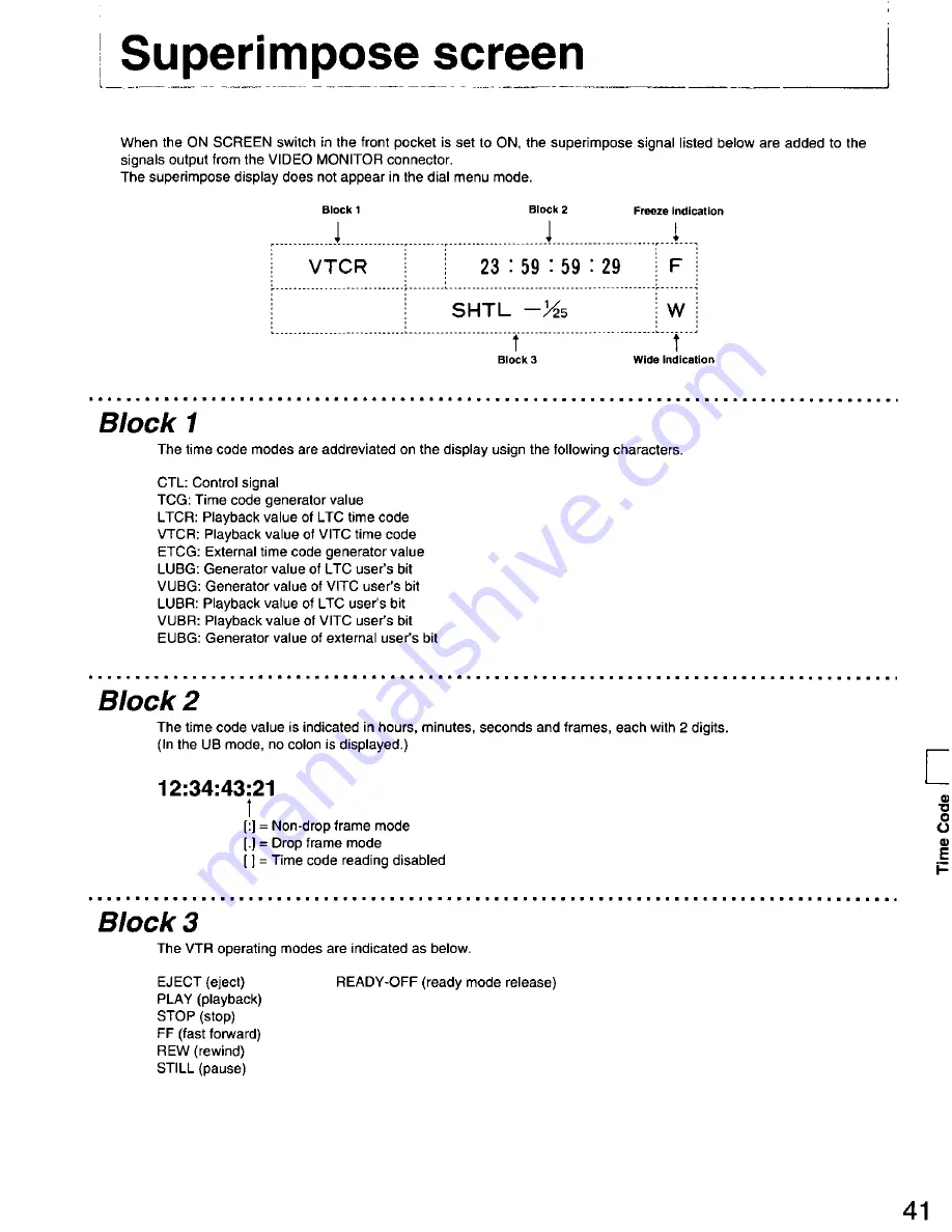 Panasonic AGDS840 - SVHS VIDEO PLAYER Operating Instructions Manual Download Page 41