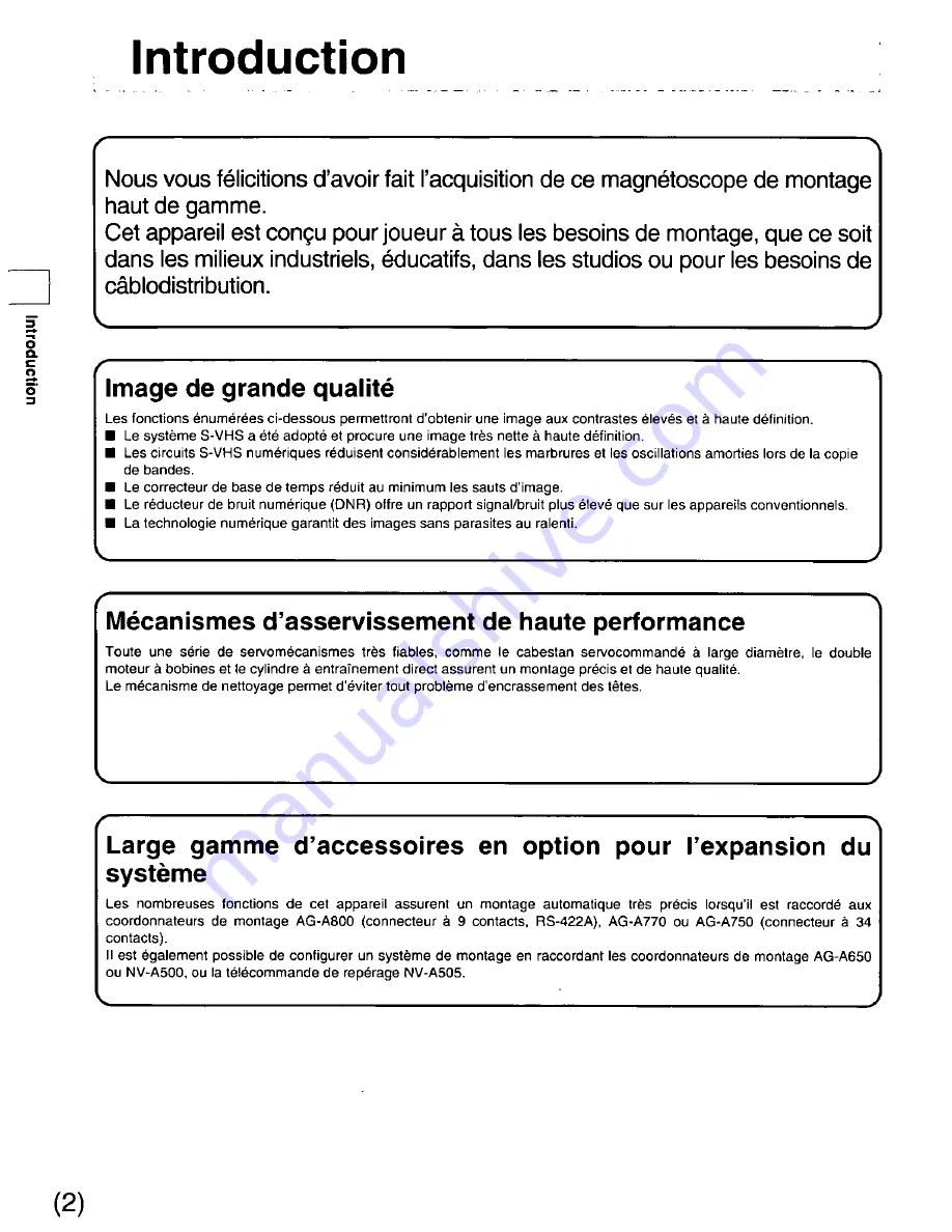 Panasonic AGDS840 - SVHS VIDEO PLAYER Operating Instructions Manual Download Page 60