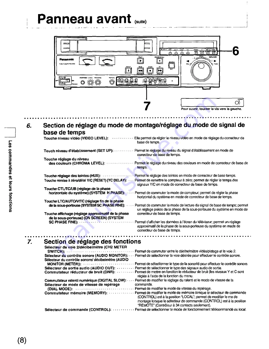 Panasonic AGDS840 - SVHS VIDEO PLAYER Operating Instructions Manual Download Page 66