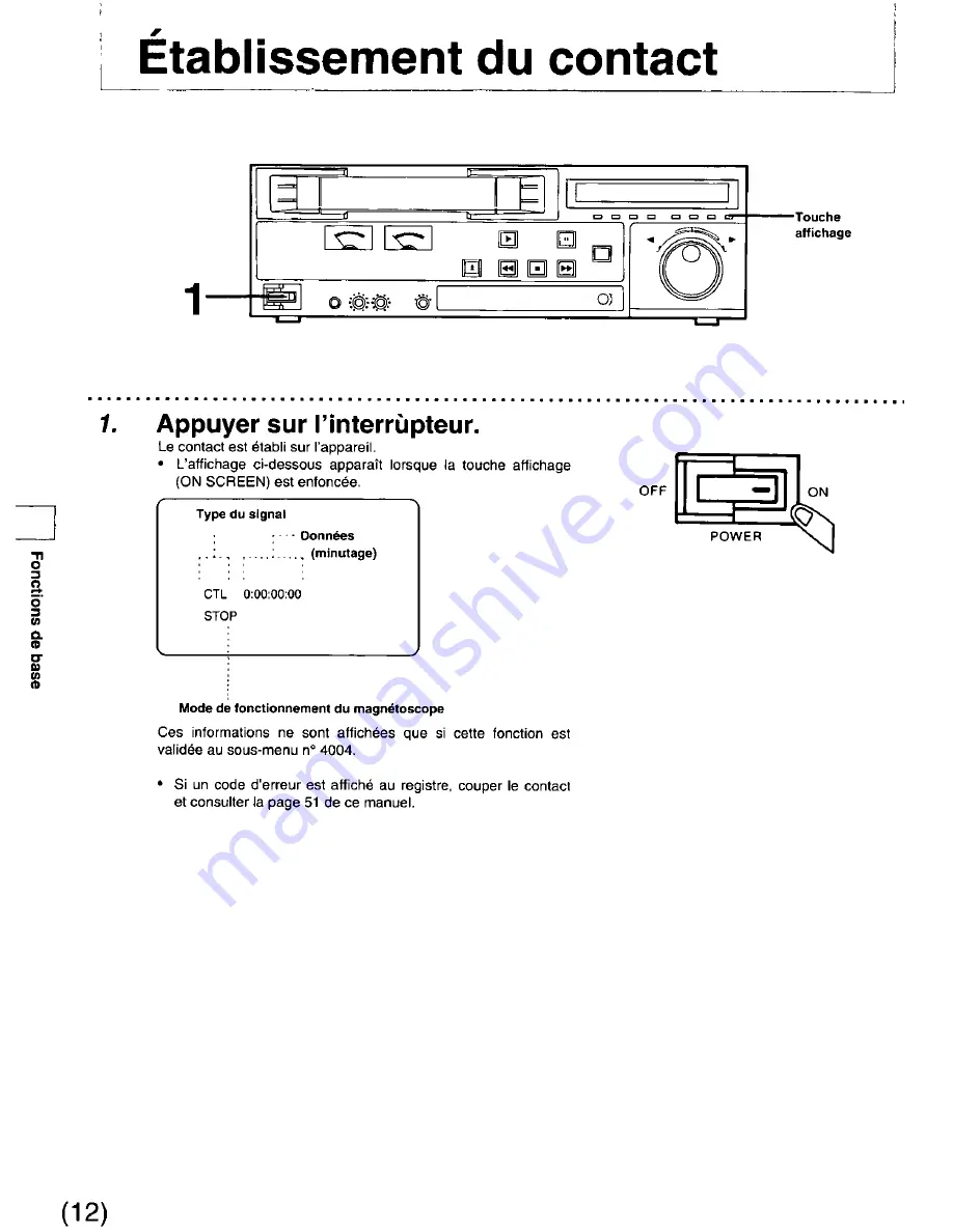 Panasonic AGDS840 - SVHS VIDEO PLAYER Operating Instructions Manual Download Page 70