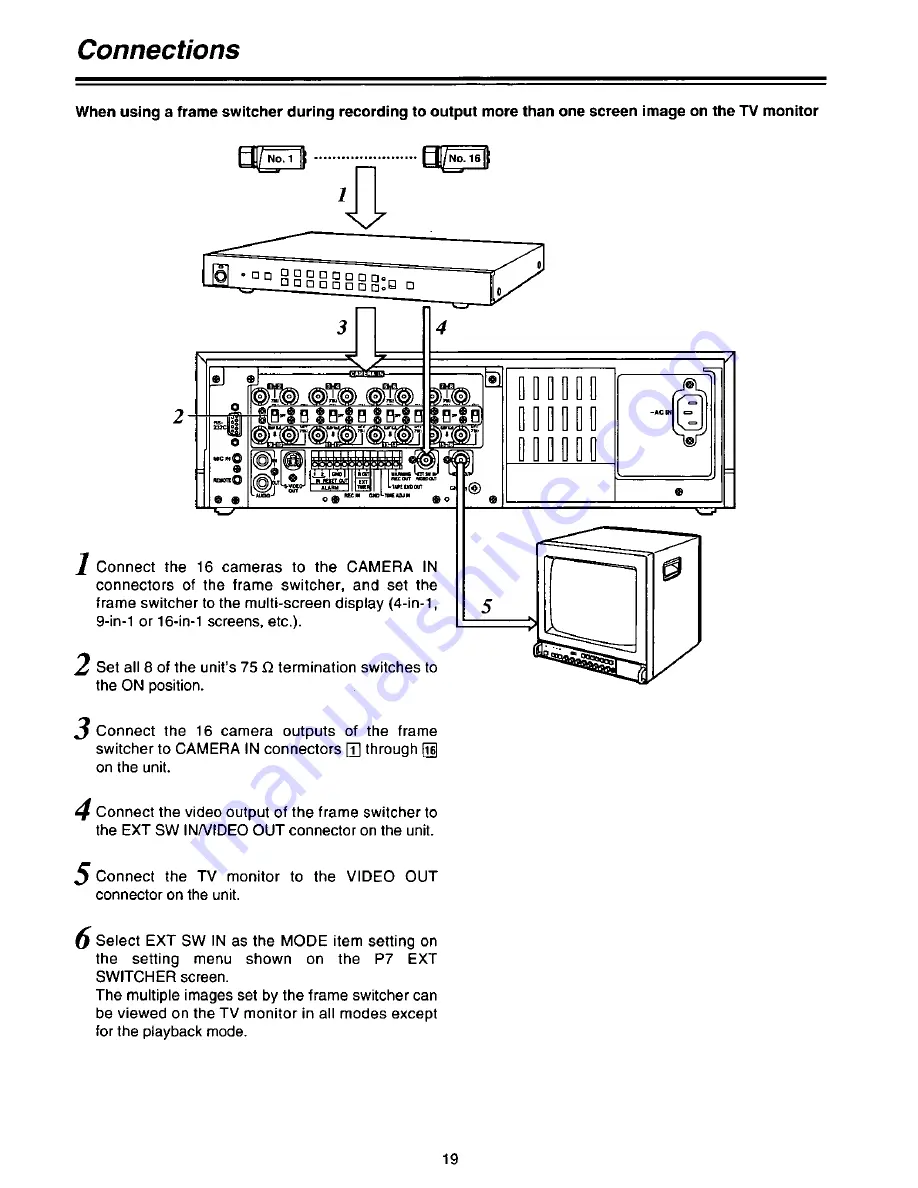 Panasonic AGDTL1P - TIME LAPSE RECORDER Operating Instructions Manual Download Page 19