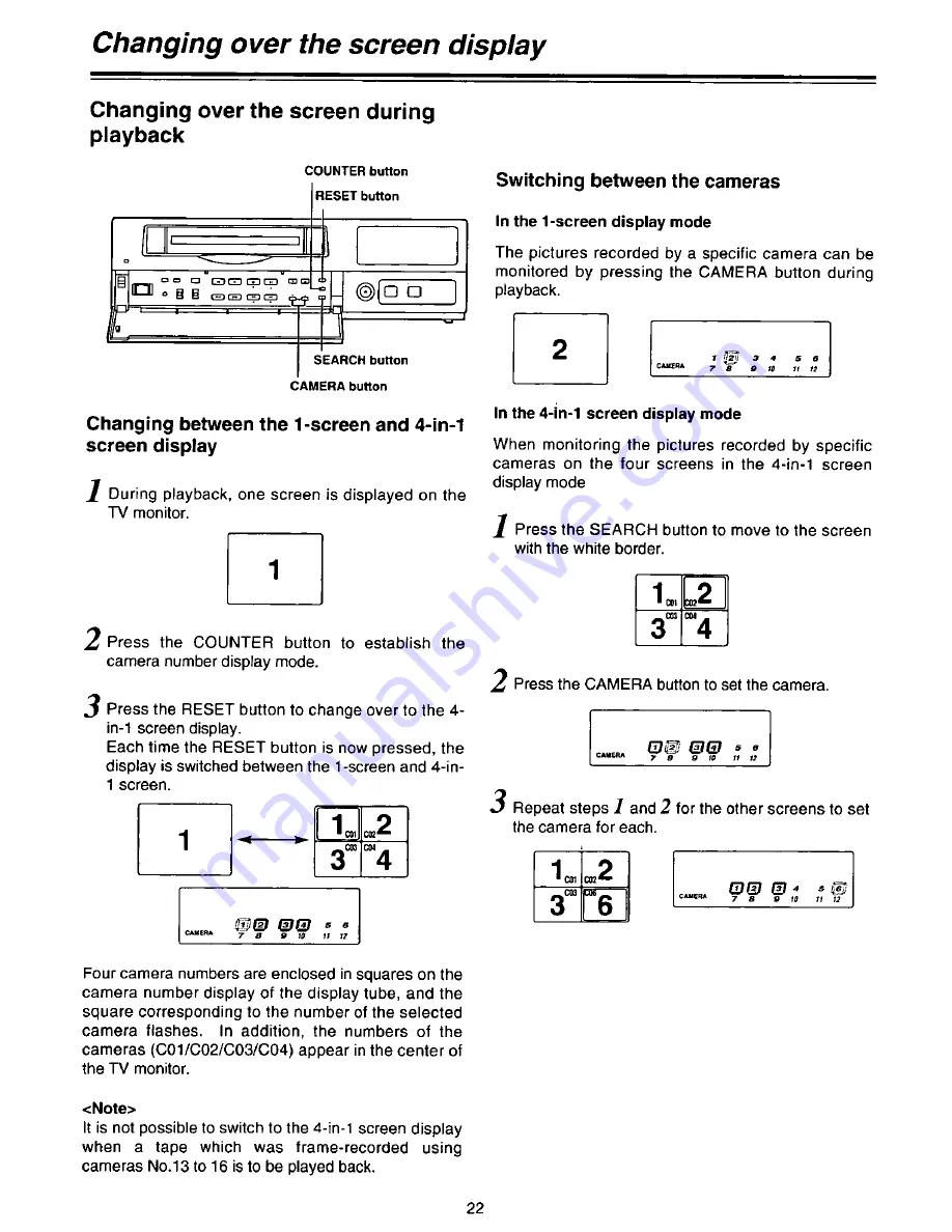 Panasonic AGDTL1P - TIME LAPSE RECORDER Operating Instructions Manual Download Page 22