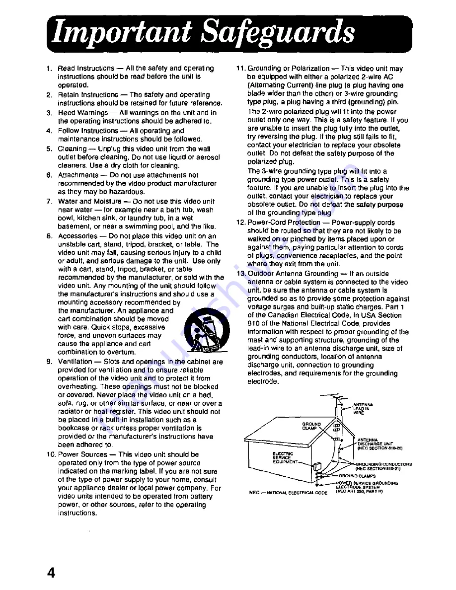 Panasonic AGEZ20 Operating Instructions Manual Download Page 4