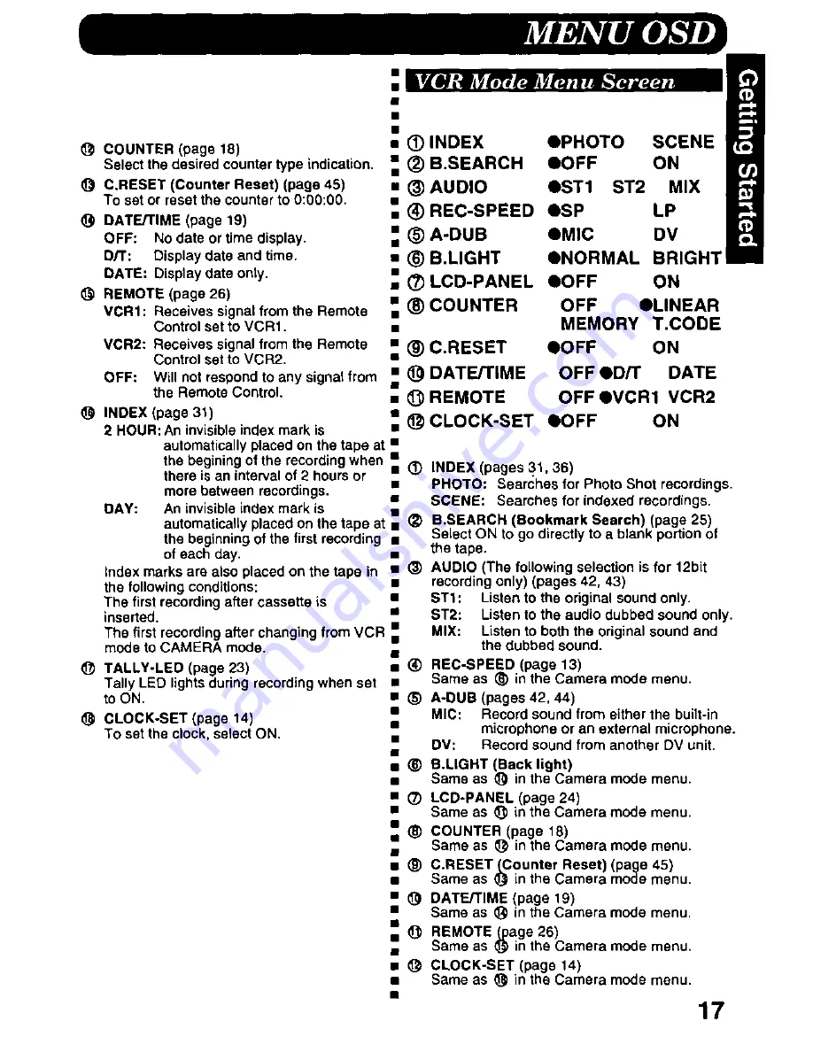 Panasonic AGEZ20 Operating Instructions Manual Download Page 17