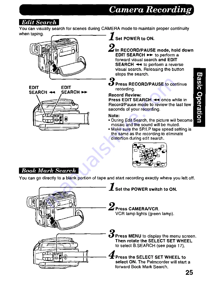 Panasonic AGEZ20 Operating Instructions Manual Download Page 25