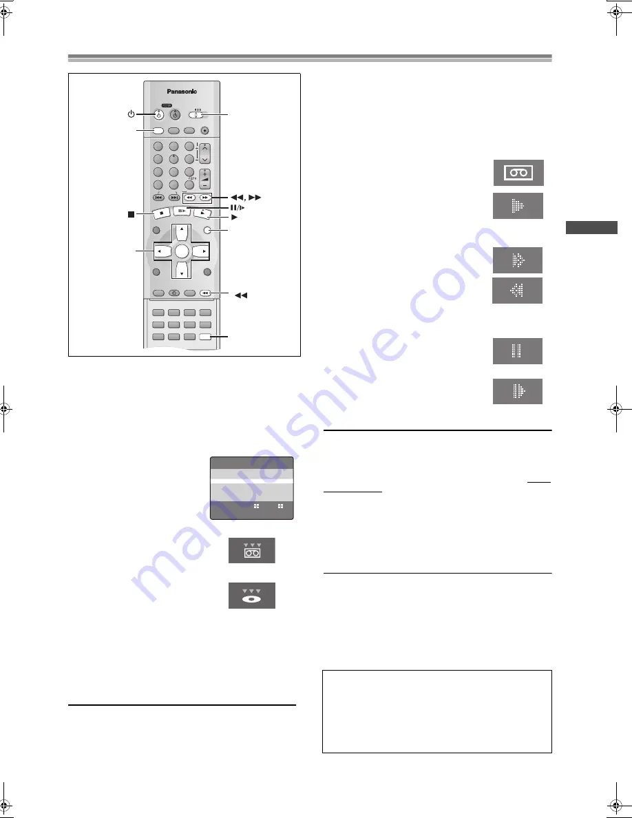 Panasonic AGVP300 - VCR/DVD COMBO Скачать руководство пользователя страница 17