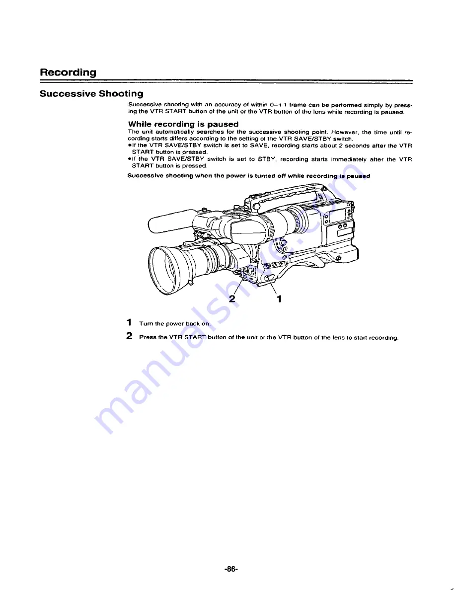 Panasonic AJ-D400P Operating Instructions Manual Download Page 88