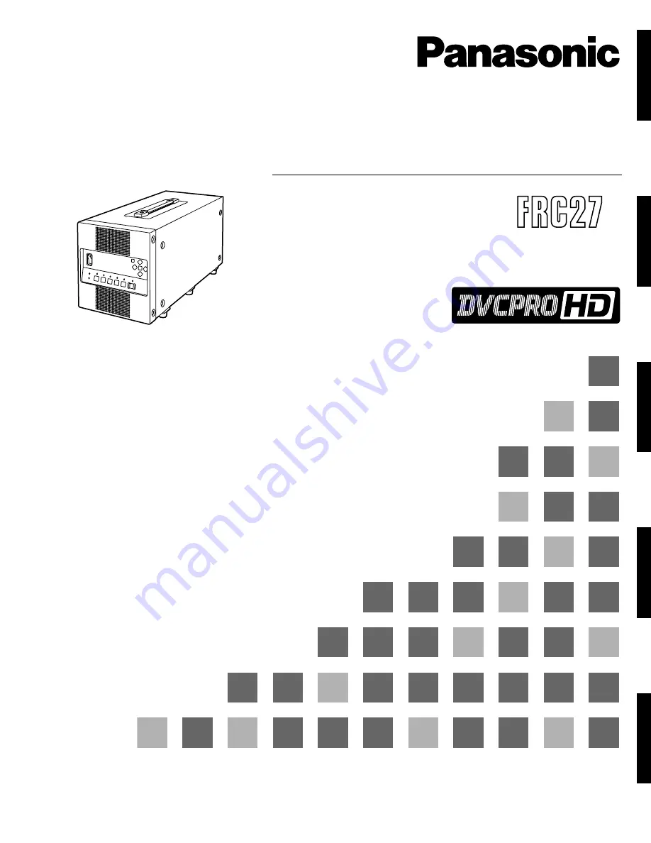 Panasonic AJ-FRC27E Operating Instructions Manual Download Page 1