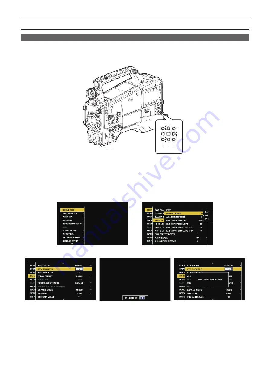 Panasonic AJ-PX380G Скачать руководство пользователя страница 129