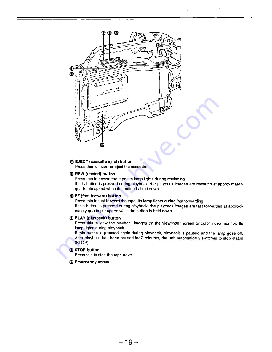 Panasonic AJD810 - DVCPRO DIG CAMERA Скачать руководство пользователя страница 19