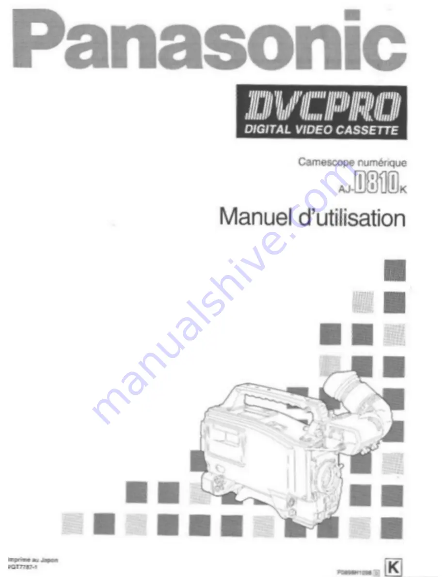 Panasonic AJD810 - DVCPRO DIG CAMERA Operating Instructions Manual Download Page 137