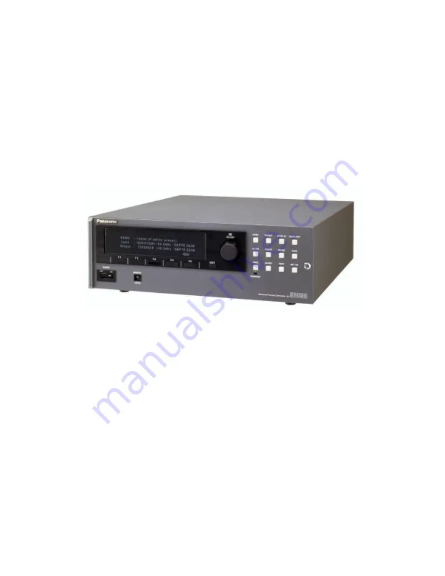 Panasonic AJUFC1800 - HD STANDARDS CONVERT System Reference Manual Download Page 1