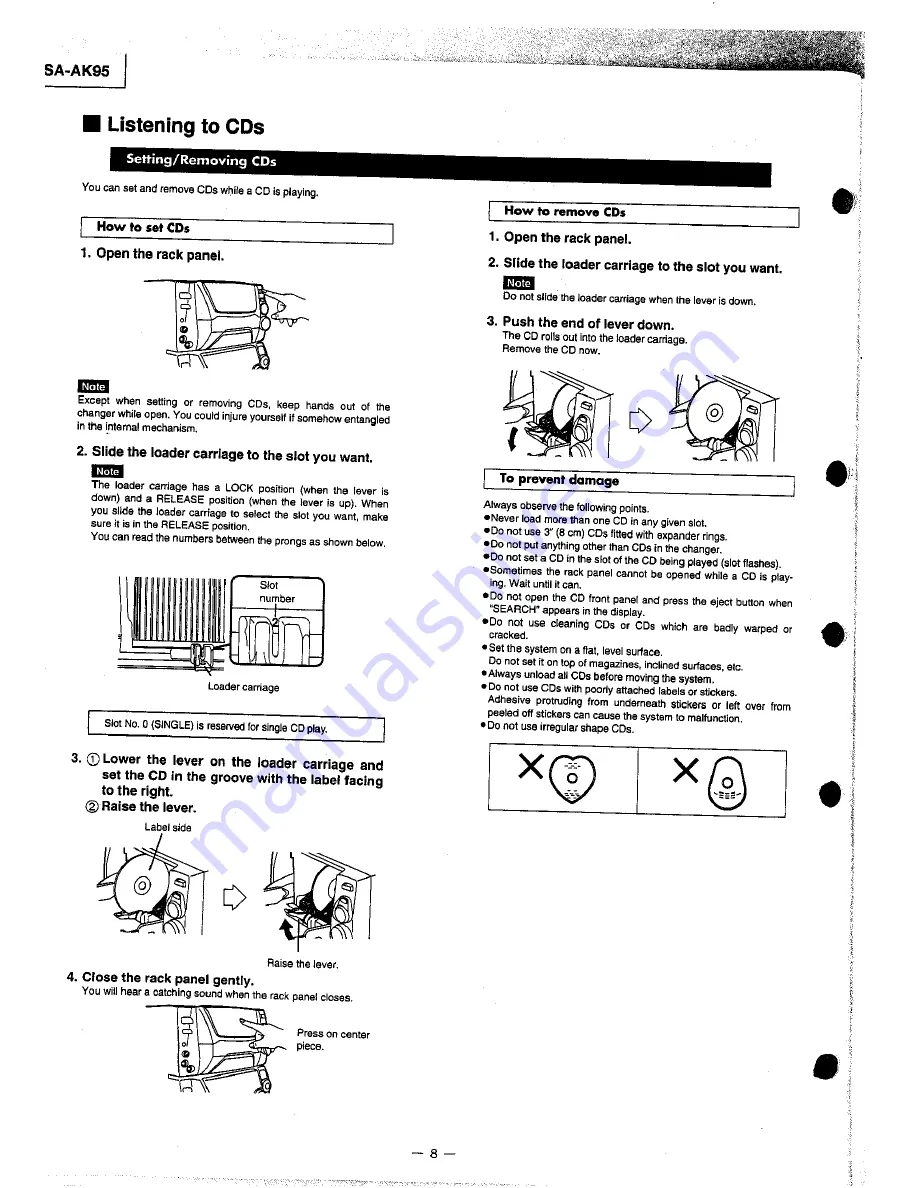 Panasonic AK95 Operation Manual Download Page 11