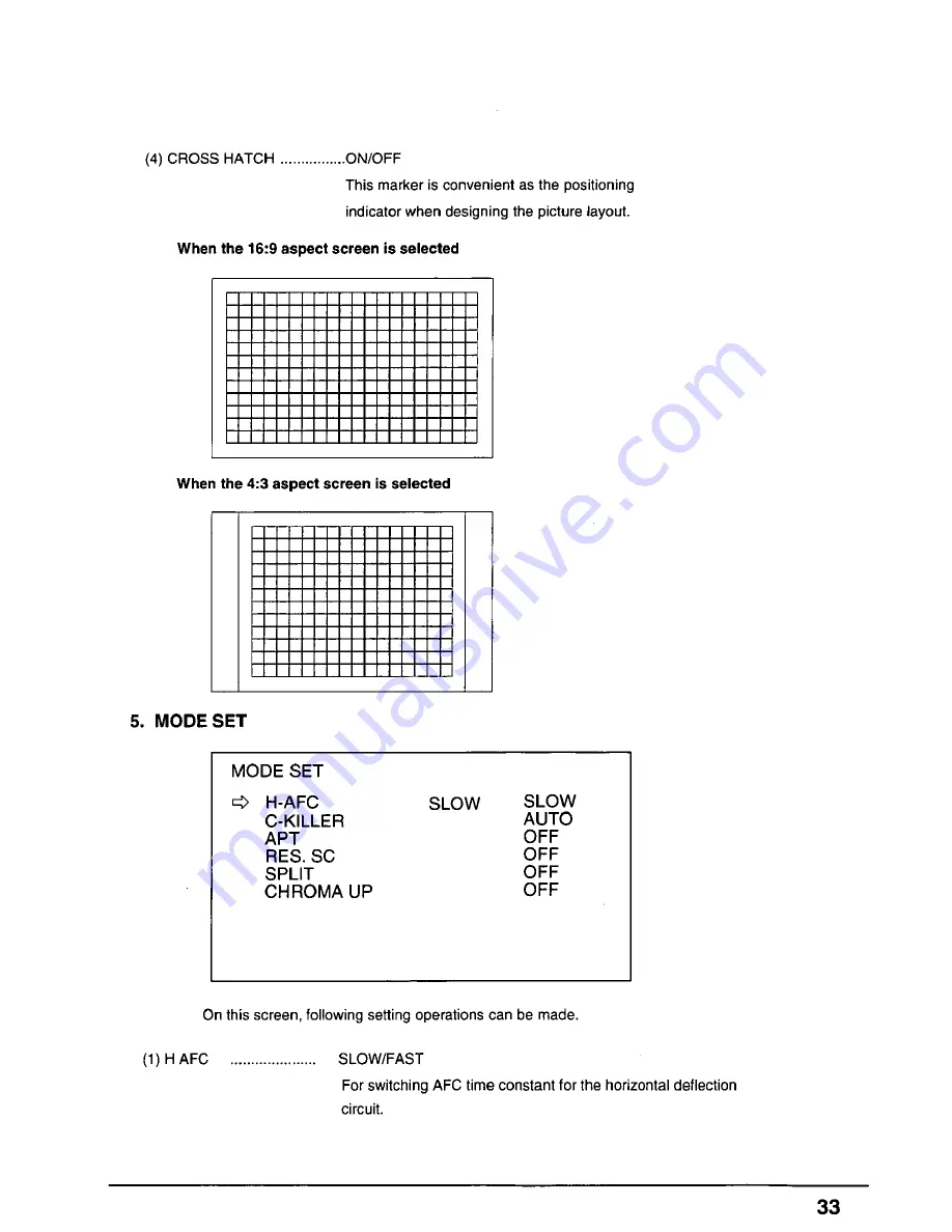 Panasonic ATH1915DA - BROADCAST MONITOR Operating Instructions Manual Download Page 33