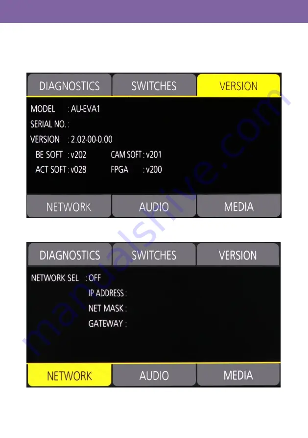 Panasonic AU-EVA1 Manual Download Page 20