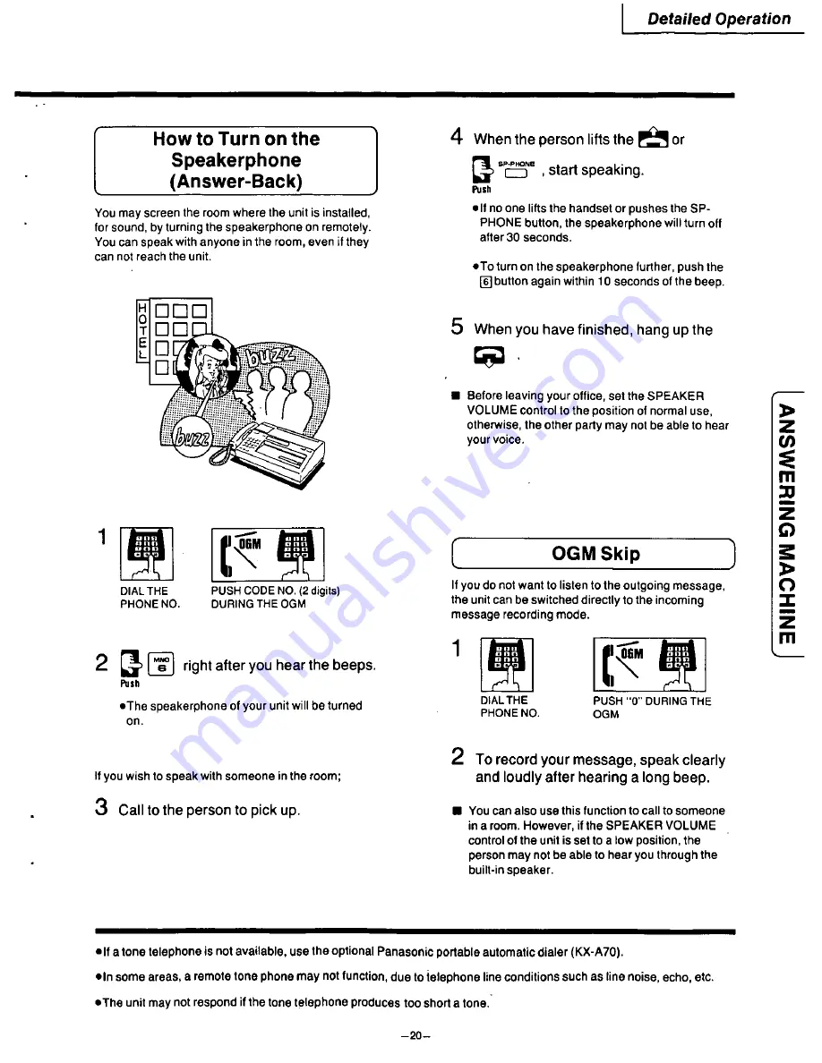 Panasonic Auto-Logic KX-F115 Скачать руководство пользователя страница 21