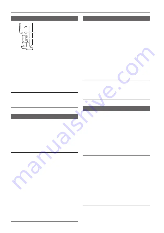 Panasonic AVCCAM AG-AF100P Operating Instructions Manual Download Page 14