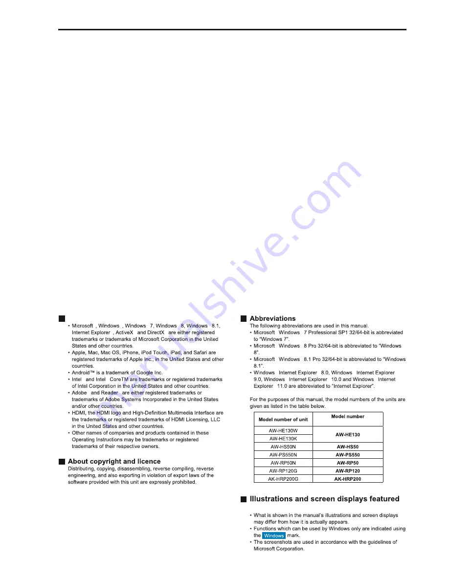 Panasonic AW-HE130K Operating Instruction Download Page 9