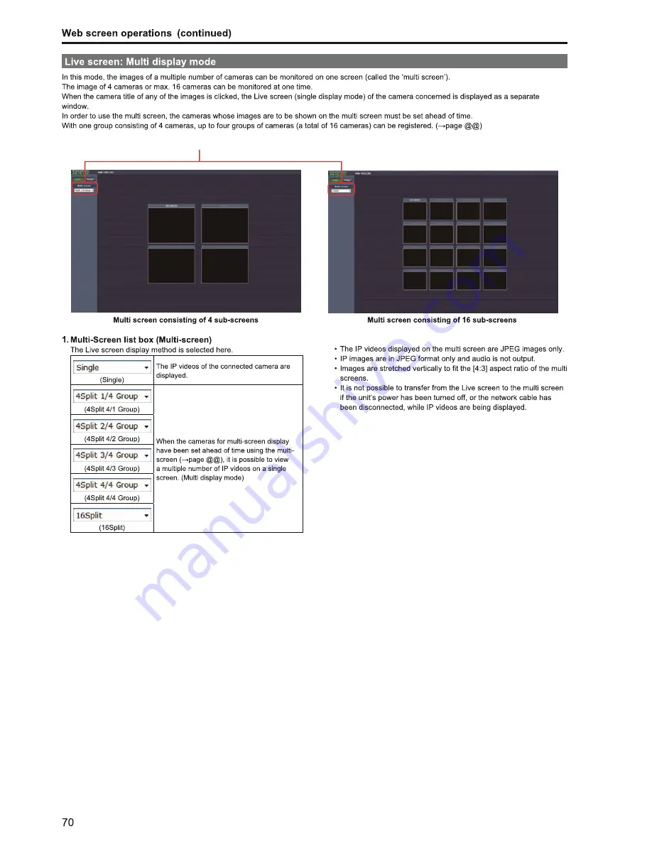 Panasonic AW-HE130K Operating Instruction Download Page 70