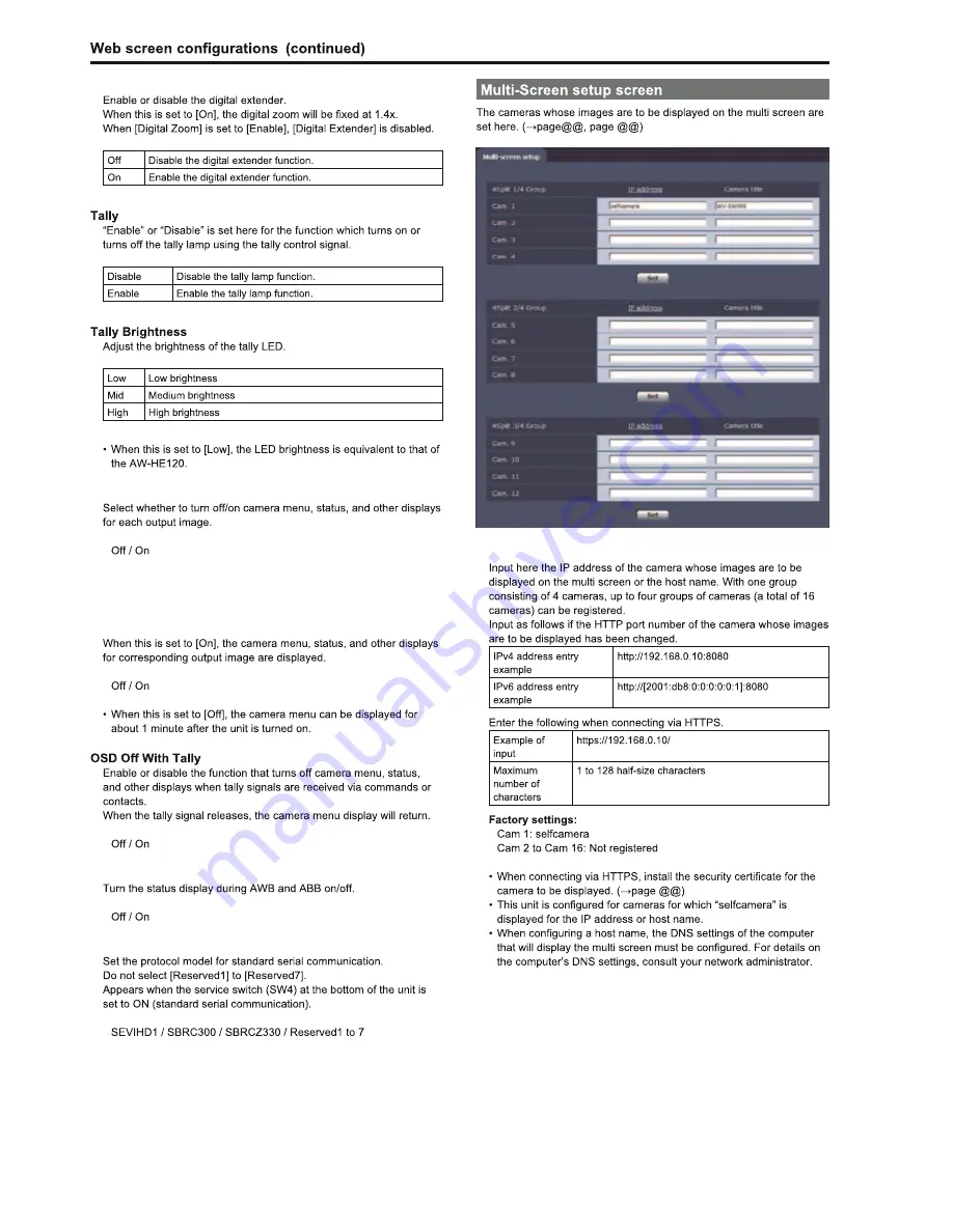 Panasonic AW-HE130K Operating Instruction Download Page 86