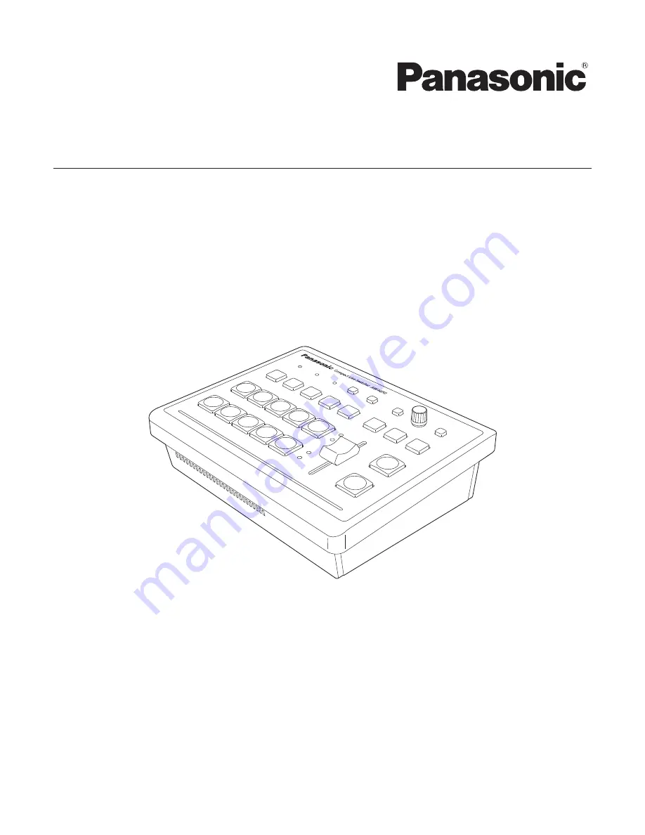 Panasonic AW-HS50N Operating Instructions Manual Download Page 1