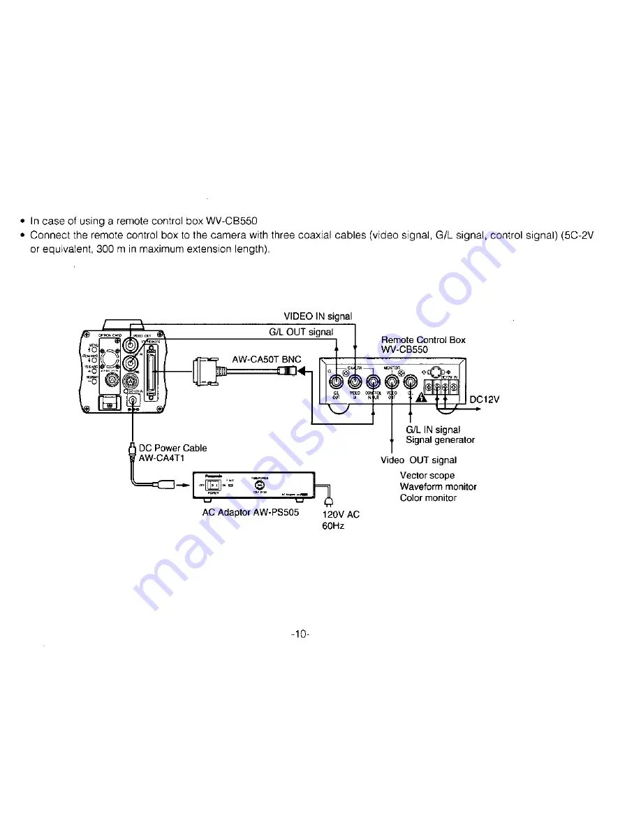 Panasonic AW-PB303 Operating Instructions Manual Download Page 10