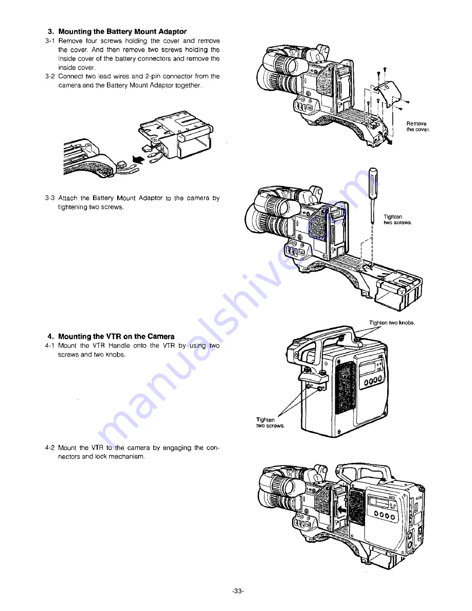 Panasonic AWF575 - COLOR CAMERA Скачать руководство пользователя страница 35