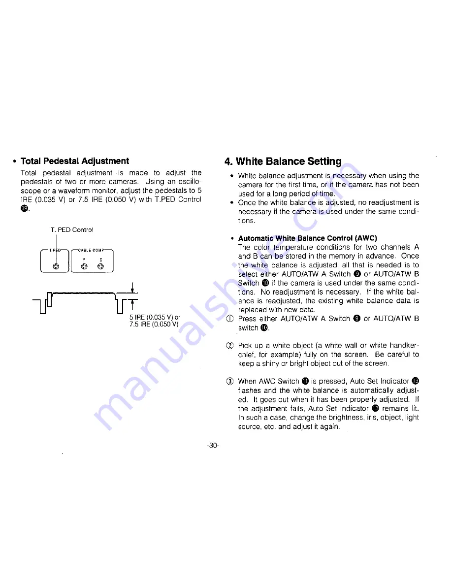 Panasonic AWRP501 - HYBRID CONTROL PANEL Operating Instructions Manual Download Page 32