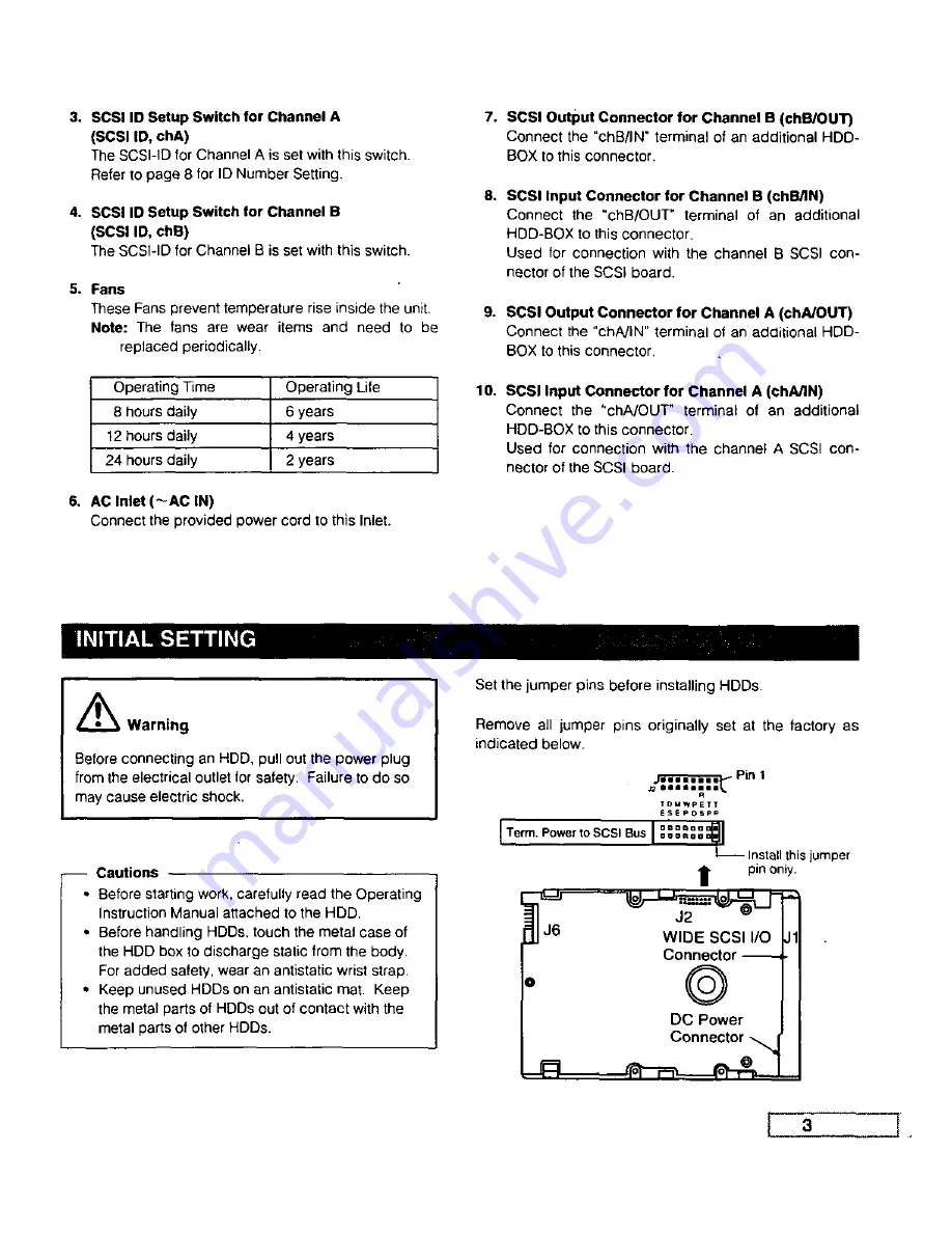 Panasonic AYEB500 - HARD DISK BOX Installation Manual Download Page 5