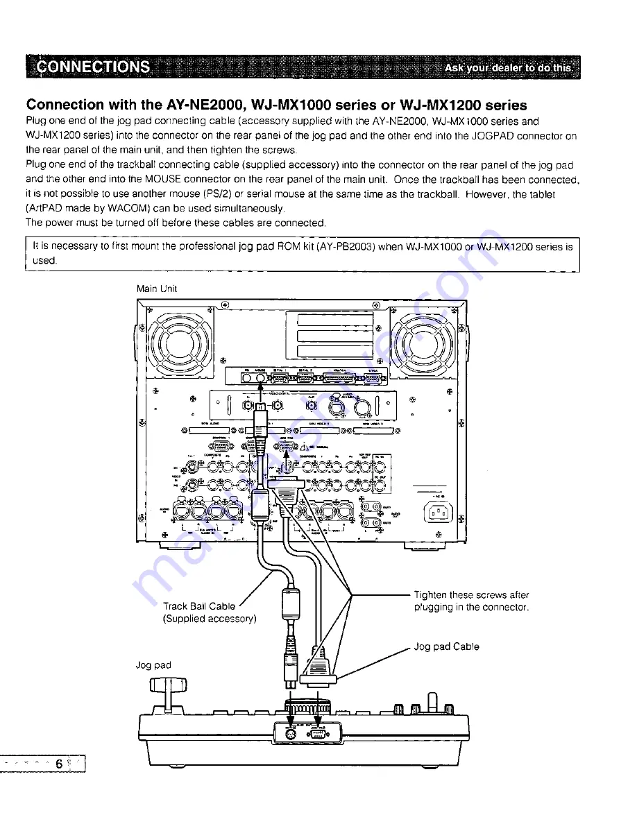 Panasonic AYJP2000 - PROFESSIONAL JOG Скачать руководство пользователя страница 8