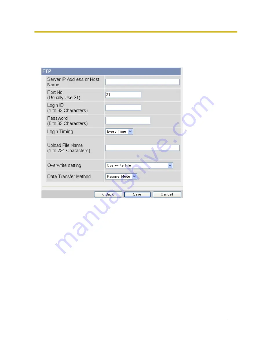 Panasonic BL C131A - Network Camera - Pan Operating Instructions Manual Download Page 37