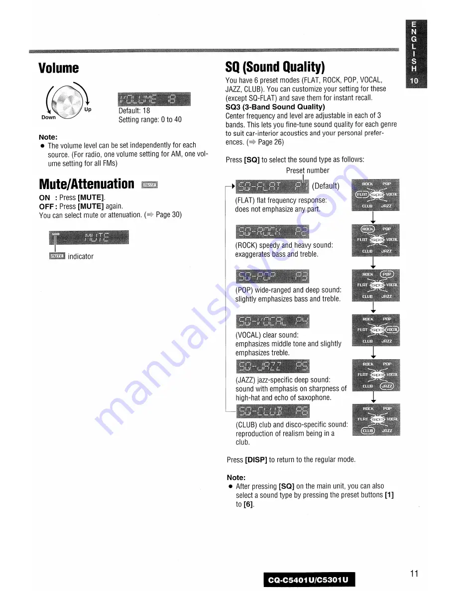 Panasonic C5301U Operating Instructions Manual Download Page 11