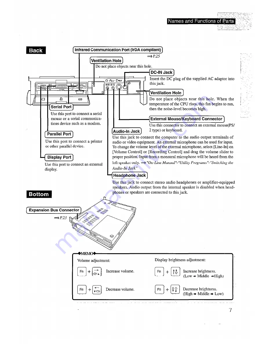 Panasonic CF-62 Series Operating Instructions Manual Download Page 7