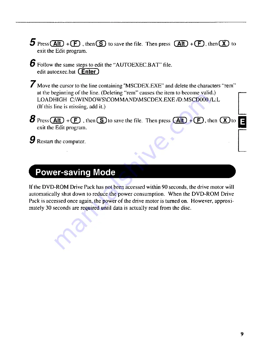 Panasonic CF-VDD281 Operating Instructions Manual Download Page 9