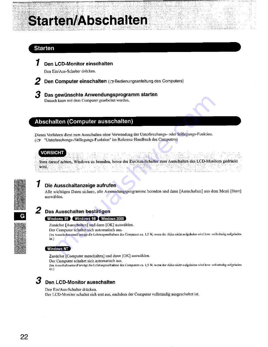 Panasonic CF-VDL01 Operating Instructions Manual Download Page 22