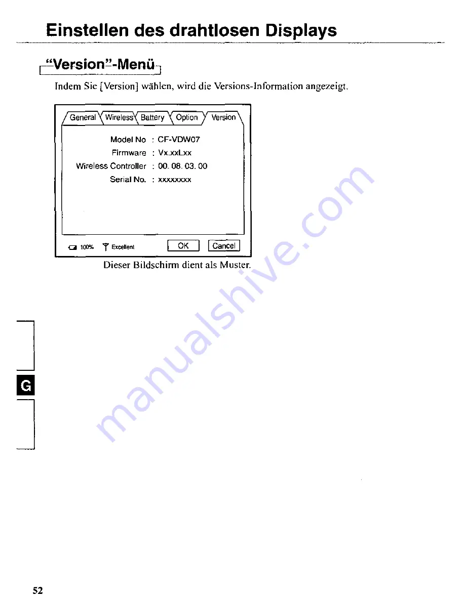 Panasonic CFVDW07M - COMPUTER WIRELESS DISPLAY Скачать руководство пользователя страница 52