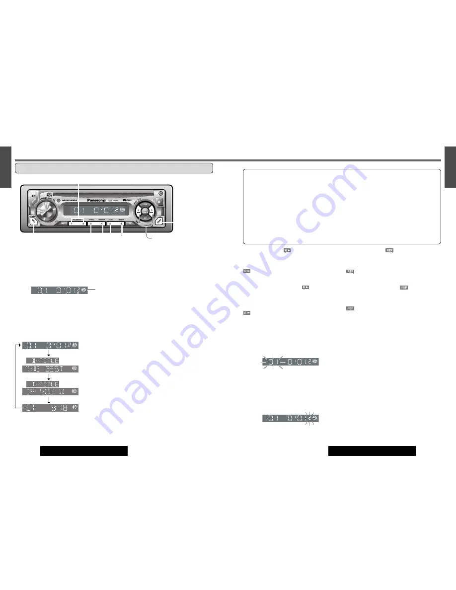 Panasonic CQ-C1300AN Operating Instructions Manual Download Page 12