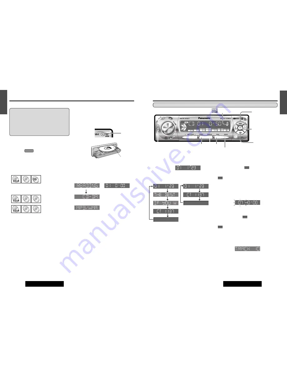 Panasonic CQ-C5100N Operating Instructions Manual Download Page 10