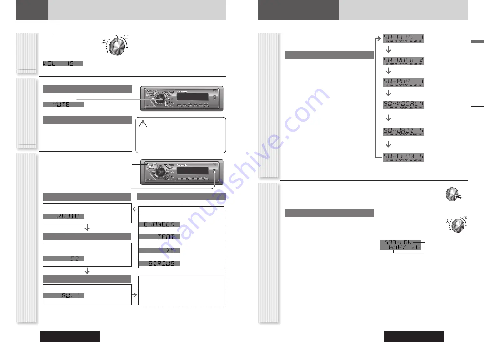 Panasonic CQ-C5305 Operating Instructions Manual Download Page 7