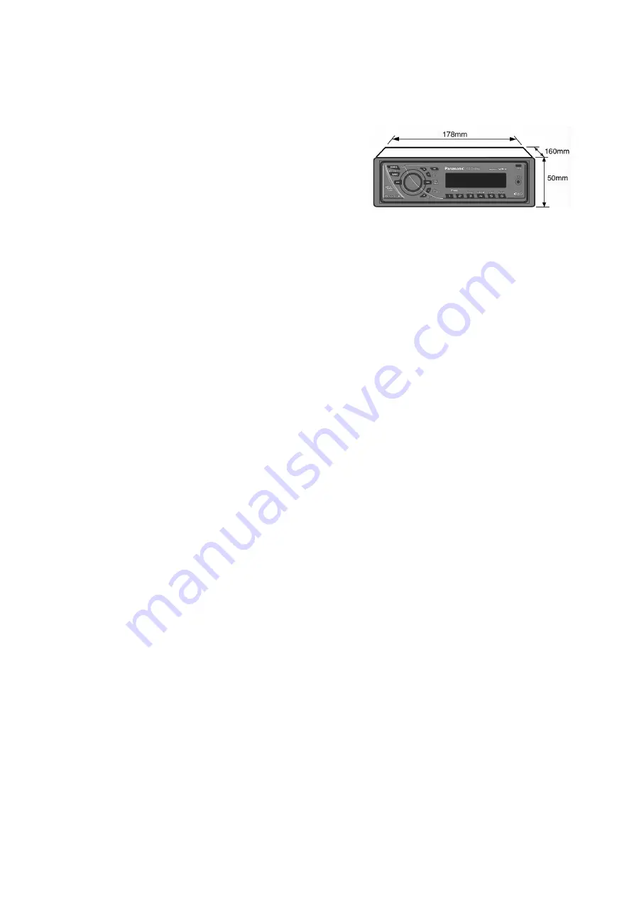 Panasonic CQ-C5305U Service Manual Download Page 3