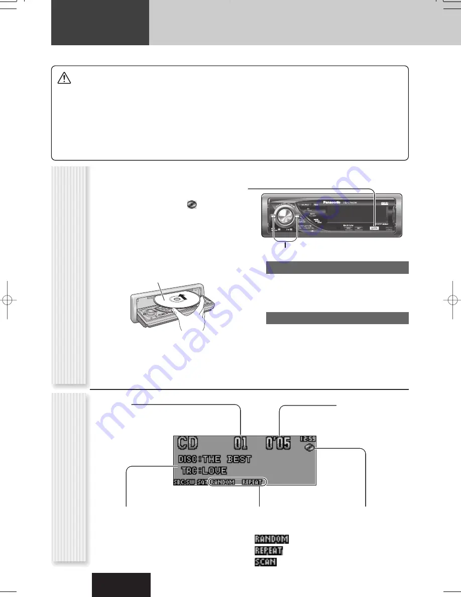 Panasonic CQ-C7405W Operating Instructions Manual Download Page 20