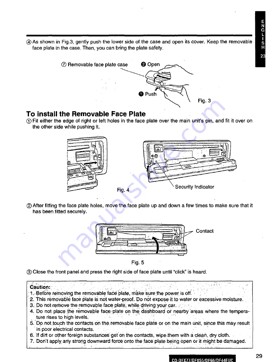 Panasonic CQ-DF44 Скачать руководство пользователя страница 29