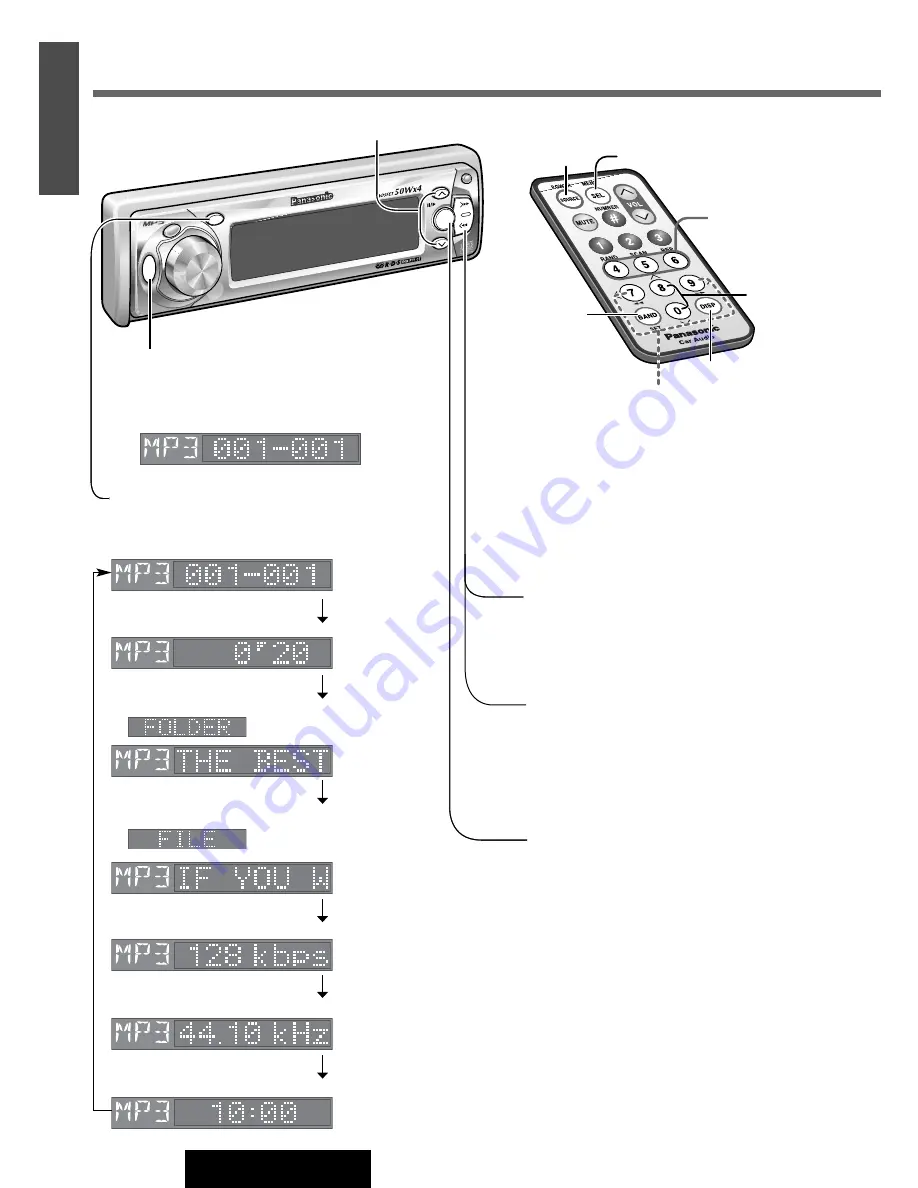 Panasonic CQ-DFX572N Operating Instructions Manual Download Page 18