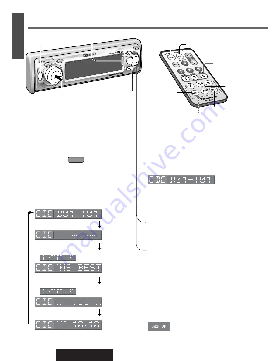 Panasonic CQ-DFX572N Operating Instructions Manual Download Page 22