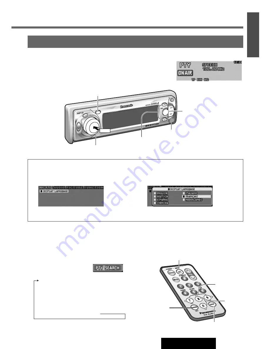 Panasonic CQ-DFX972N Operating Instructions Manual Download Page 13